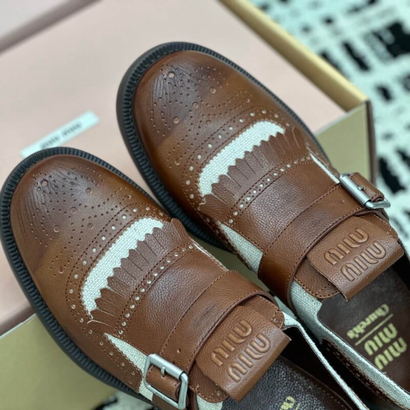 Miu Miu X Church'S Brown Loafers - Image 7