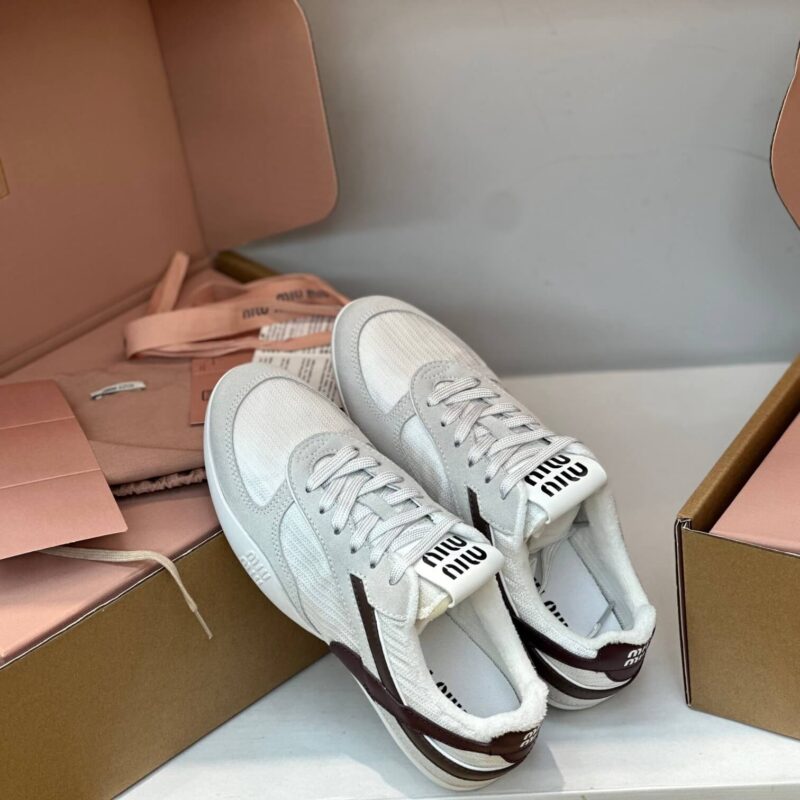 Miu Miu Gymnasium Sneakers White - Image 2