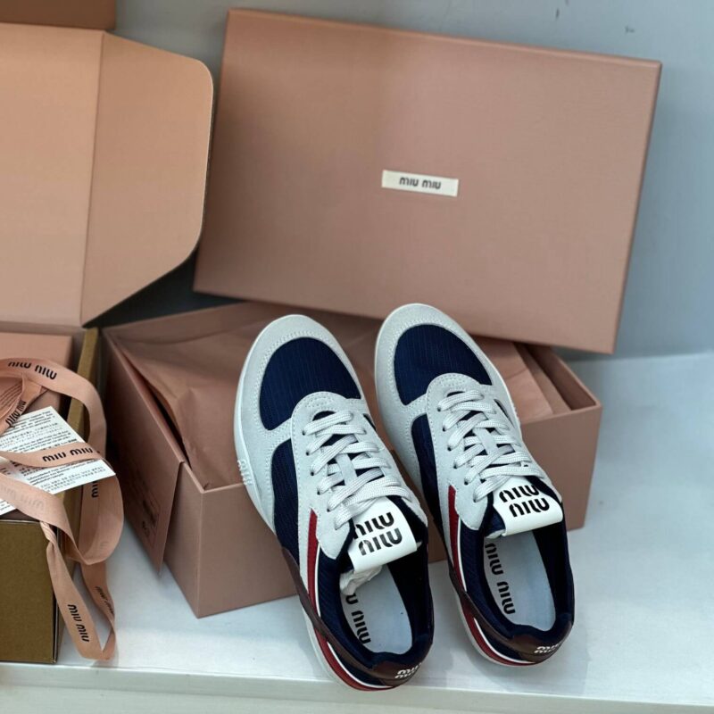 Miu Miu Gymnasium Sneakers Blue - Image 3