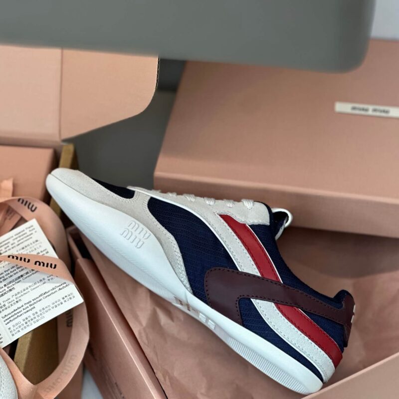 Miu Miu Gymnasium Sneakers Blue - Image 4