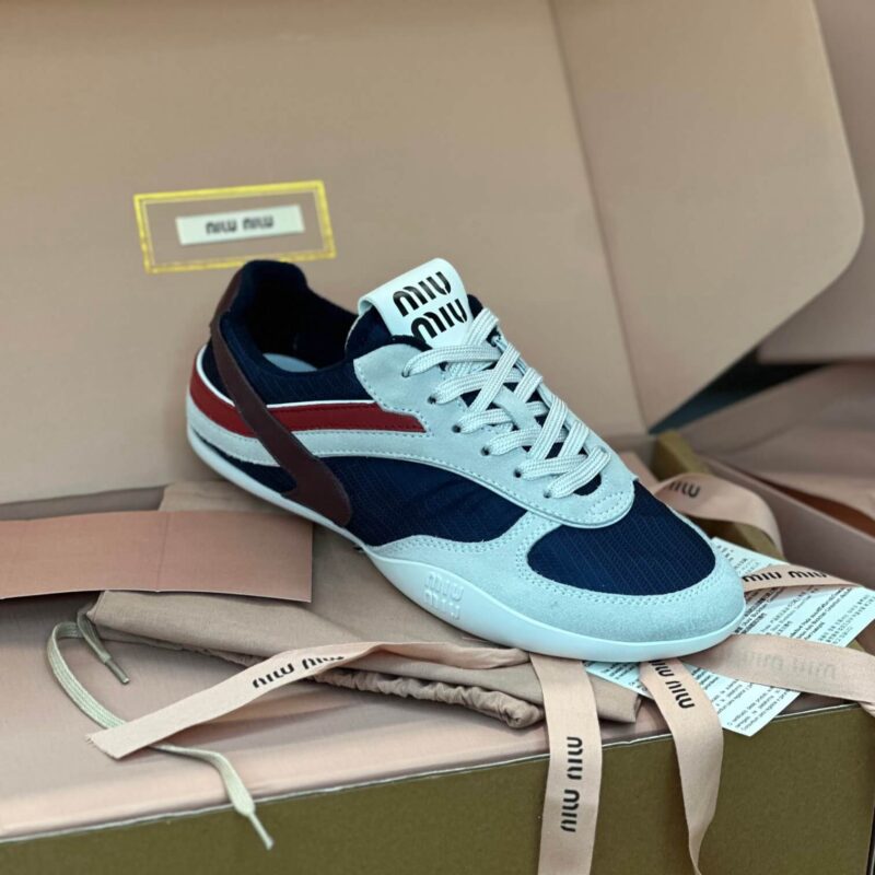 Miu Miu Gymnasium Sneakers Blue - Image 6