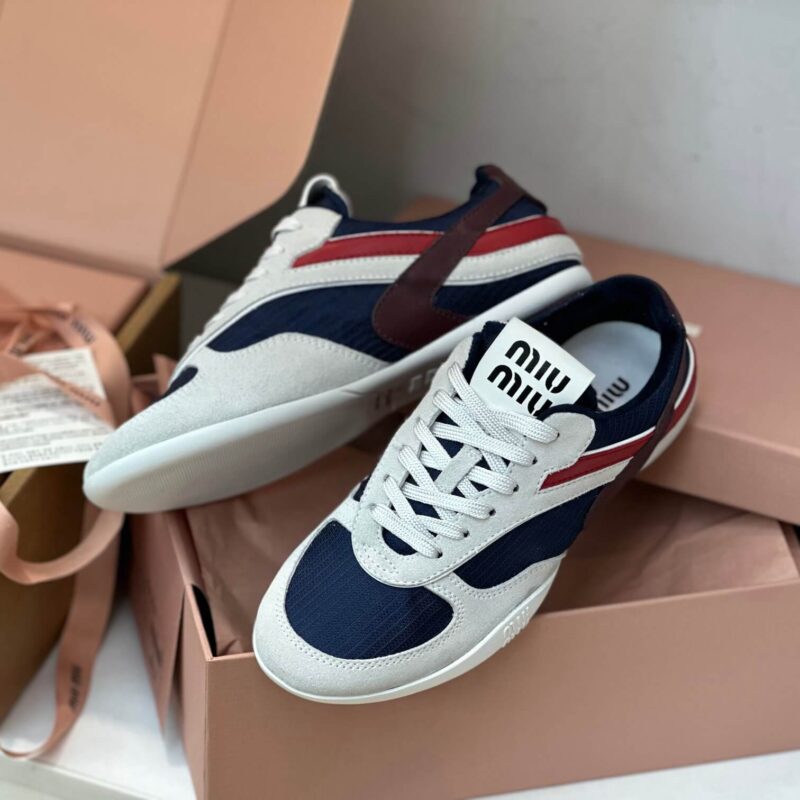 Miu Miu Gymnasium Sneakers Blue - Image 7