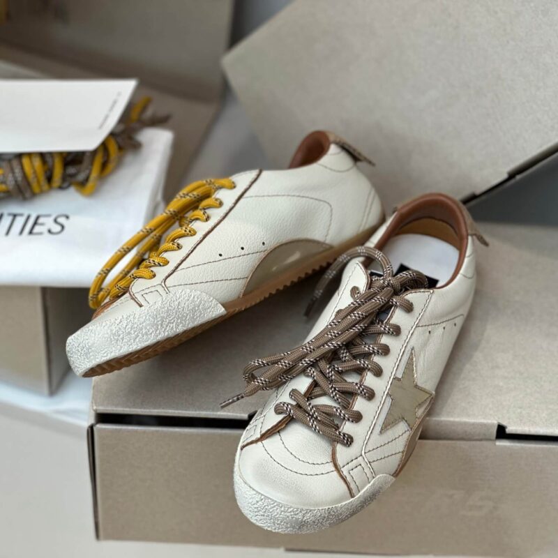 Golden Goose True-Star in White suede Sneakers - Image 4