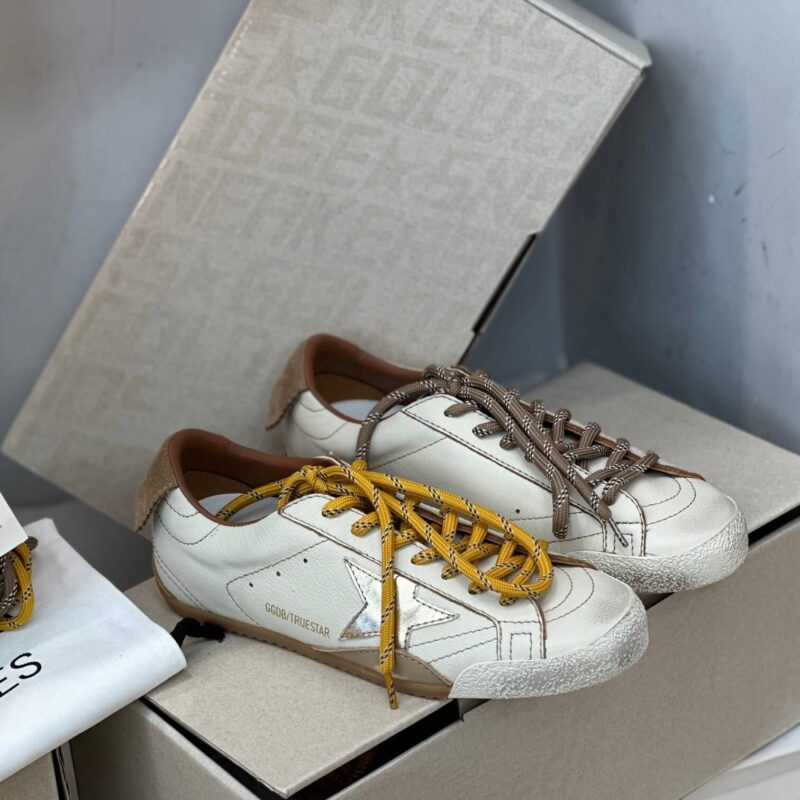 Golden Goose True-Star in White suede Sneakers - Image 5