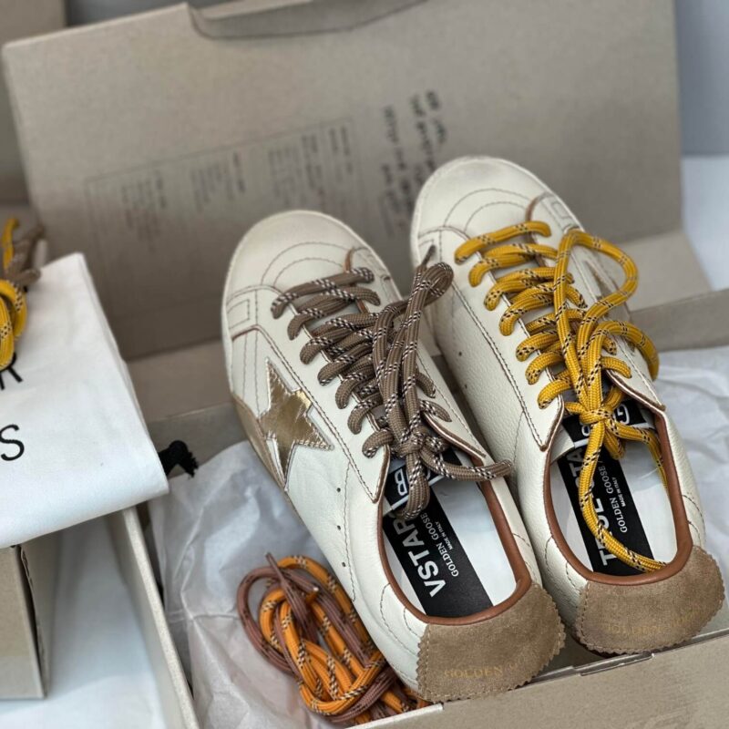 Golden Goose True-Star in White suede Sneakers - Image 6