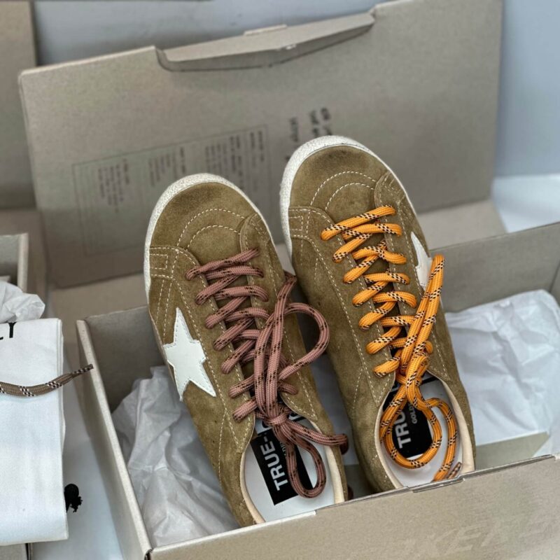 Golden Goose True-Star in tobacco-colored suede Sneakers - Image 5