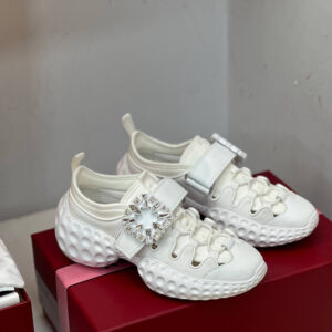Roger Vivier Viv Run White Sneakers
