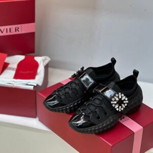 Roger Vivier Viv Run Black Sneakers