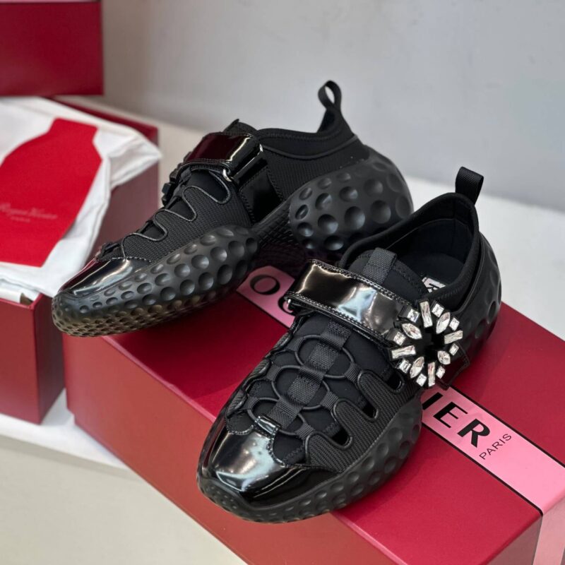 Roger Vivier Viv Run Black Sneakers - Image 3