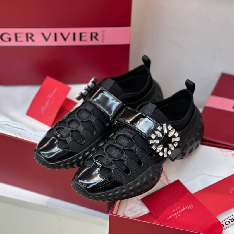 Roger Vivier Viv Run Black Sneakers - Image 8