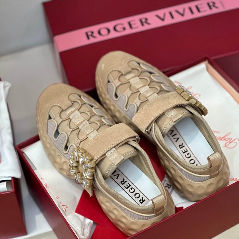 Roger Vivier Viv Run Brown Sneakers - Image 4