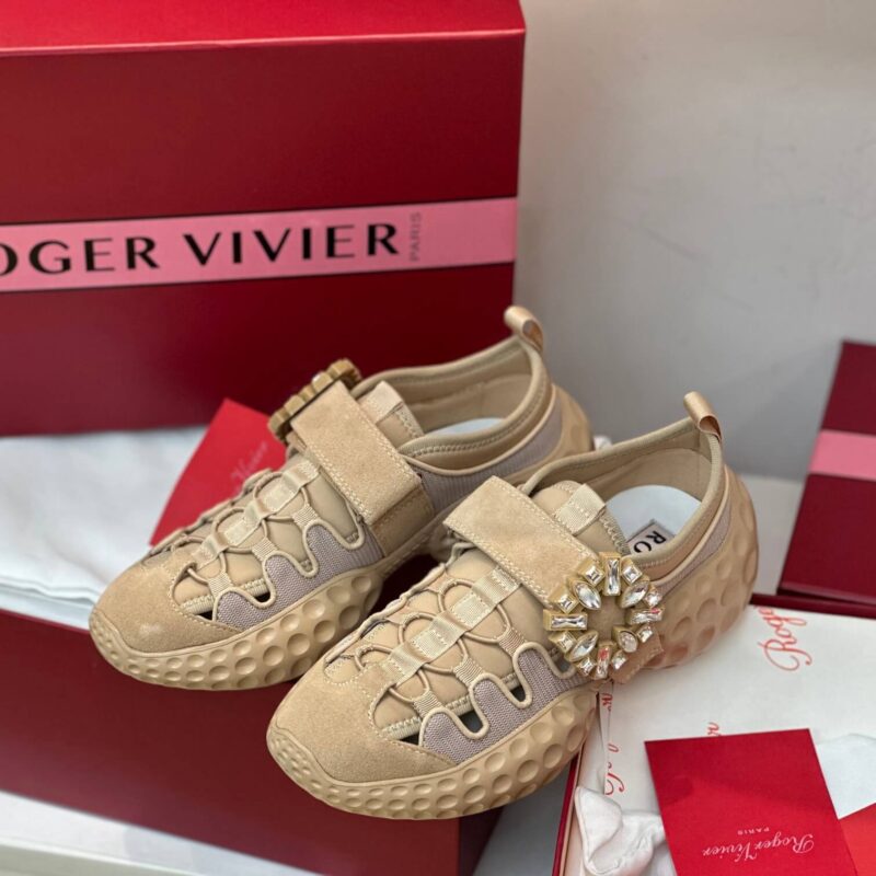 Roger Vivier Viv Run Brown Sneakers - Image 8