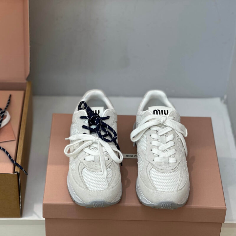 Miu Miu  530 White Sneakers - Image 4