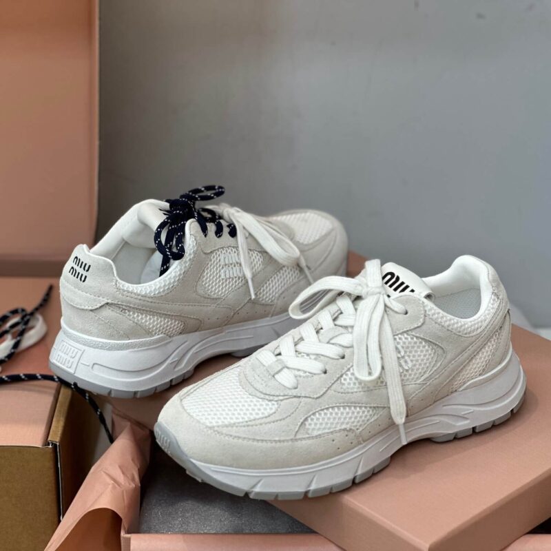 Miu Miu  530 White Sneakers - Image 6