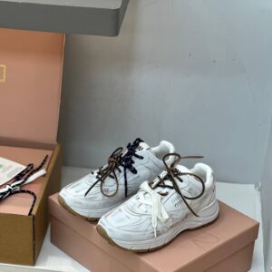 Miu Miu x New Balance White Sneakers
