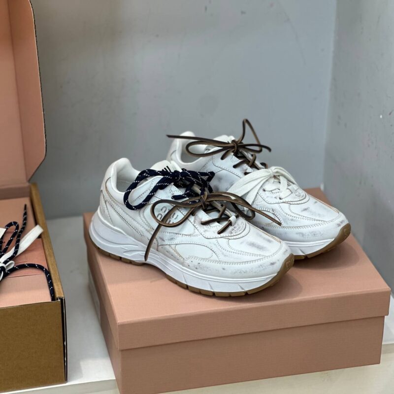 Miu Miu  x New Balance White Sneakers - Image 6