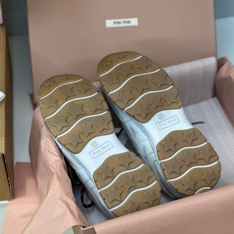 Miu Miu  x New Balance White Sneakers - Image 9