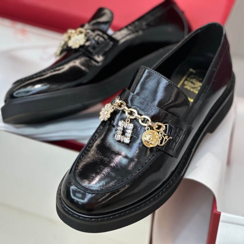 Roger Vivier Patent Leather Black Loafers - Image 7