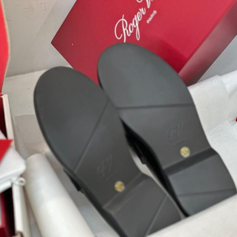 Roger Vivier Patent Leather Black Loafers - Image 8