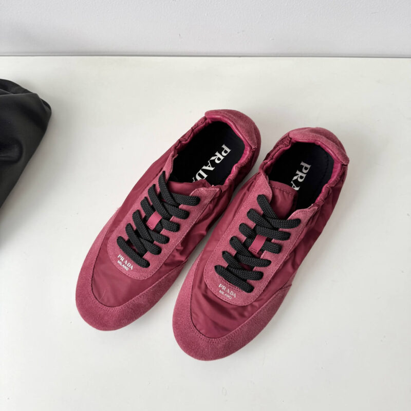 Prada Re-Nylon Red Sneakers - Image 3