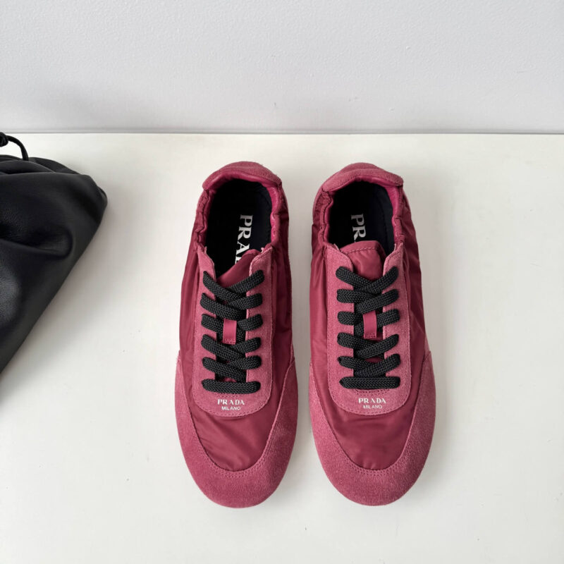 Prada Re-Nylon Red Sneakers - Image 4