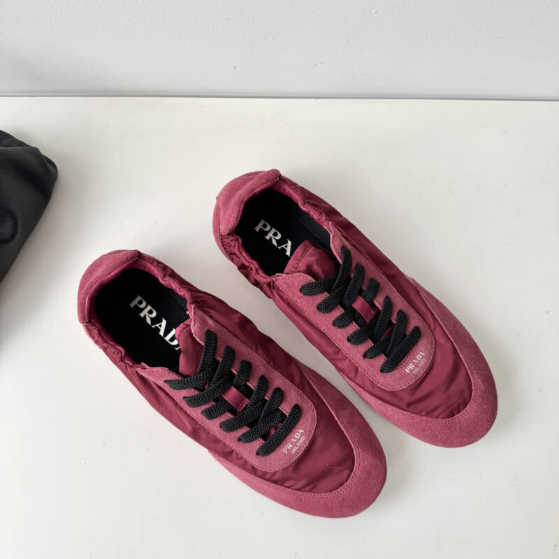 Prada Re-Nylon Red Sneakers - Image 7