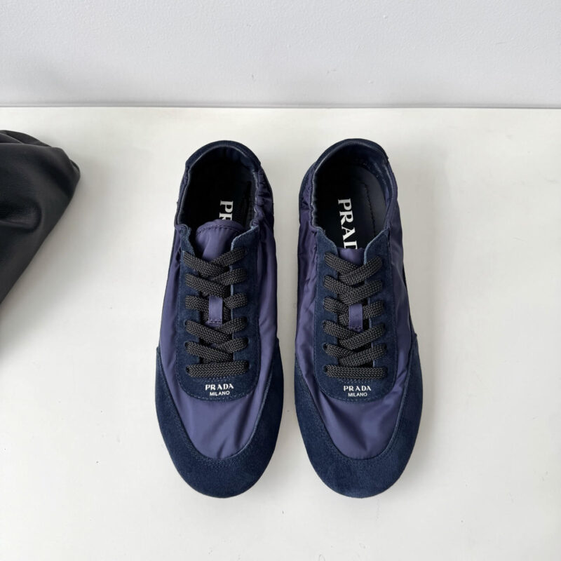 Prada Re-Nylon Blue Sneakers - Image 3